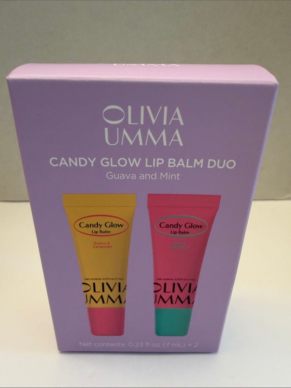 Olivia Umma Candy Glow Lip Balm Duo - Guava & Mint